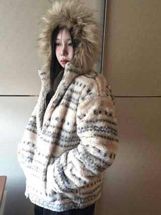 Marni Basque Striped Turtleneck Oversized Fleece