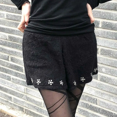 Flower Beads Soft Mini Shorts