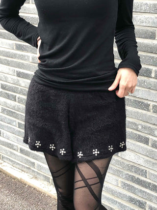 Flower Beads Soft Mini Shorts
