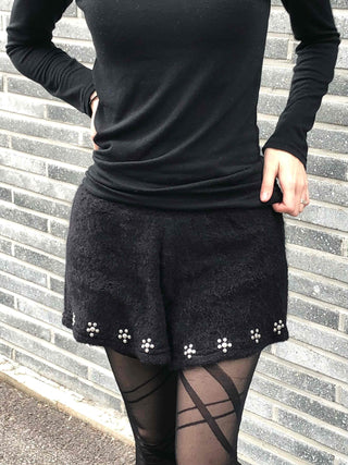Flower Beads Soft Mini Shorts