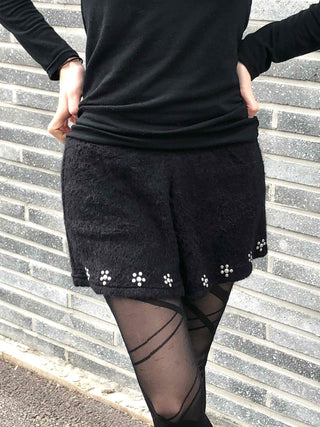 Flower Beads Soft Mini Shorts