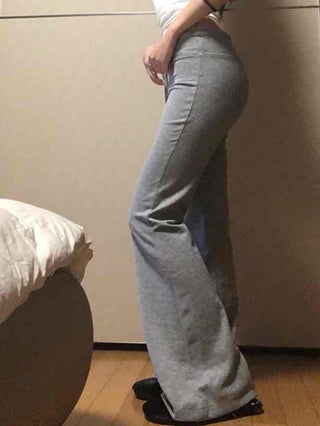 Cozy Washed Center Seam Flare Training Pants