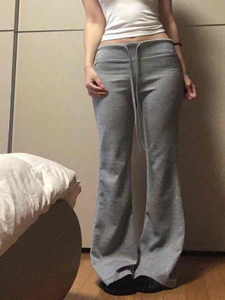 Cozy Washed Center Seam Flare Training Pants