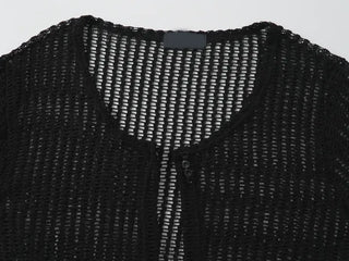Opin Semi-Crop See-Through Mesh Bolero