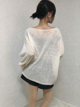 Daily Warm Tone Loose Fit Round Drop Shoulder Knit
