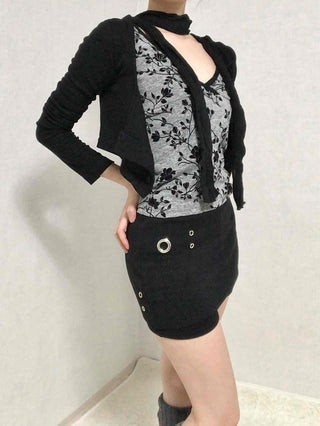 Gromit Point Asymmetrical Wrap Mini Skirt