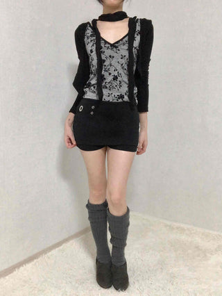 Gromit Point Asymmetrical Wrap Mini Skirt