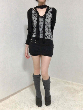Gromit Point Asymmetrical Wrap Mini Skirt