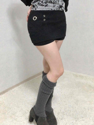 Gromit Point Asymmetrical Wrap Mini Skirt