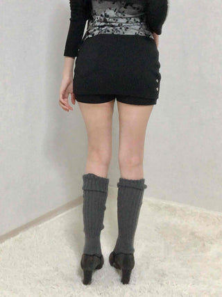 Gromit Point Asymmetrical Wrap Mini Skirt