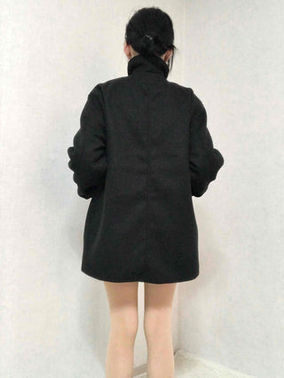 Basic Collar A-Line Boxy Fit Single Coat