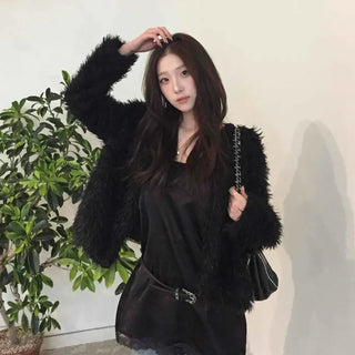 Luxury Fringe Shirred Loose Fit Long Cardigan