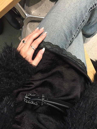 Luxury Fringe Shirred Loose Fit Long Cardigan