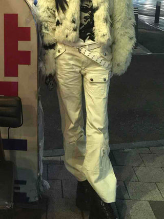 Street Stitch Cut Semi Bootcut Pants
