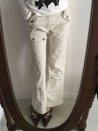 Street Stitch Cut Semi Bootcut Pants