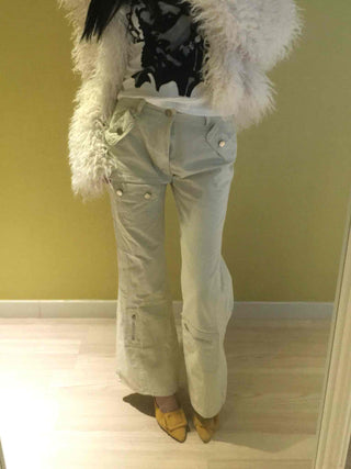 Street Stitch Cut Semi Bootcut Pants