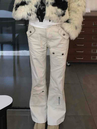 Street Stitch Cut Semi Bootcut Pants