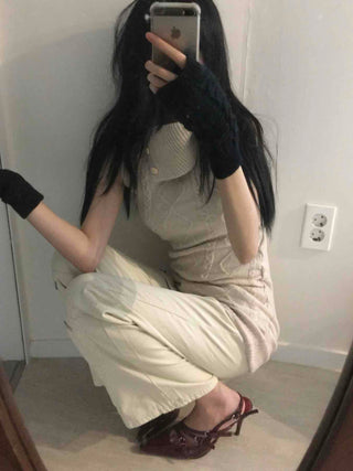 Street Stitch Cut Semi Bootcut Pants