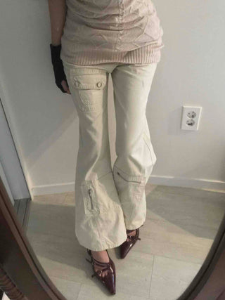 Street Stitch Cut Semi Bootcut Pants