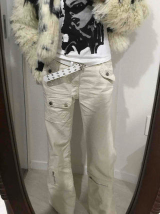 Street Stitch Cut Semi Bootcut Pants