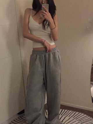 Soft Touch Brushed Loose Fit Elastic Waist Training Pants