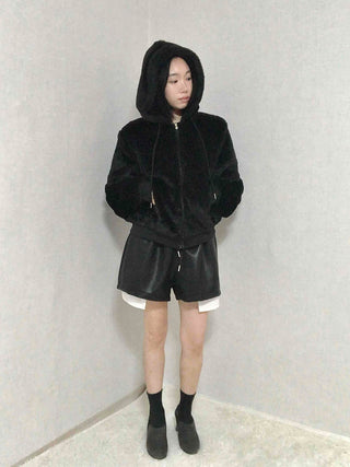 Fleece Fur Oversized Half Zip