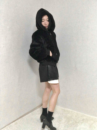 Fleece Fur Oversized Half Zip