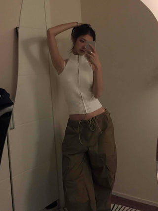 Utility Multi-Flap Drawstring Cargo Pants