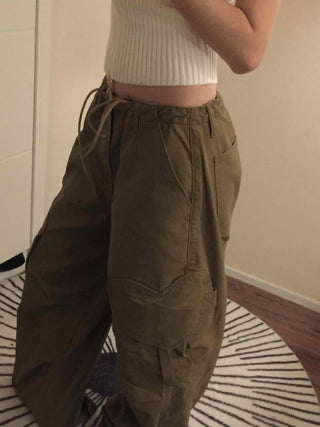 Utility Multi-Flap Drawstring Cargo Pants