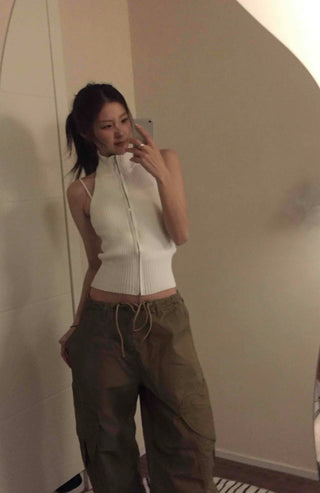 Utility Multi-Flap Drawstring Cargo Pants