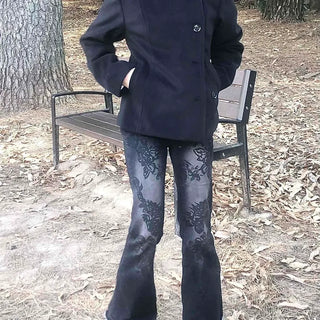 80% Wool Mandarin Collar Single Short Coat