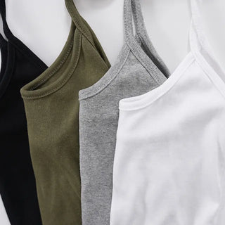 Dried Layered Ribbed Halter Neck