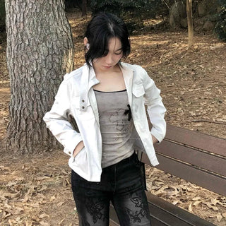 Military Cargo Pocket Half-Neck Slim Fit Jacket