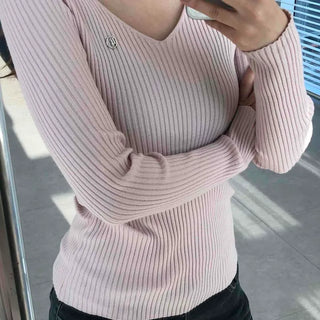 Metallic Button Angora Touch Crop Knit