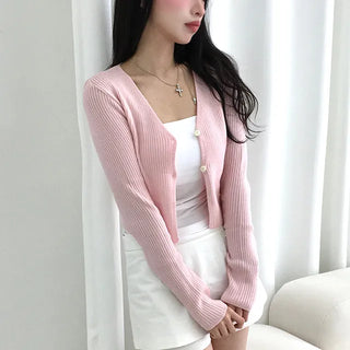 Leon V-neck Ribbed Cardigan