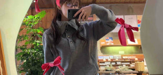 Big Collar Side Zipper Oversized Wool Knit