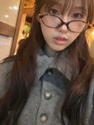 Big Collar Side Zipper Oversized Wool Knit