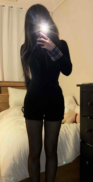 Leggings-fit Spandex Tights Mini Shorts