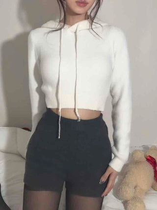 Ribbed Minimal Sporty Knit Elastic Waist Shorts