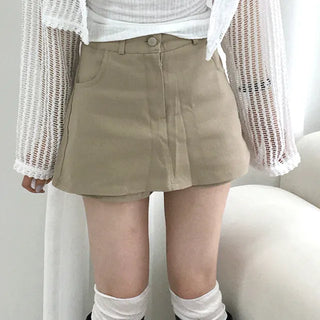 Uni Cotton A-line Short Mini Skirt