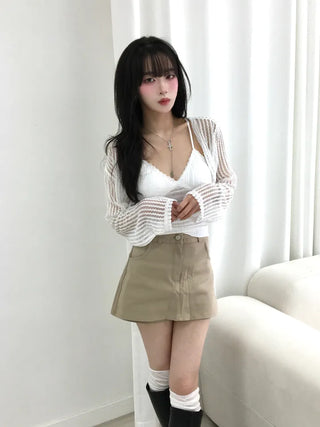 Uni Cotton A-line Short Mini Skirt