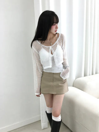 Uni Cotton A-line Short Mini Skirt