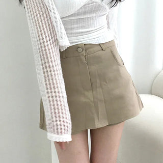 Uni Cotton A-line Short Mini Skirt