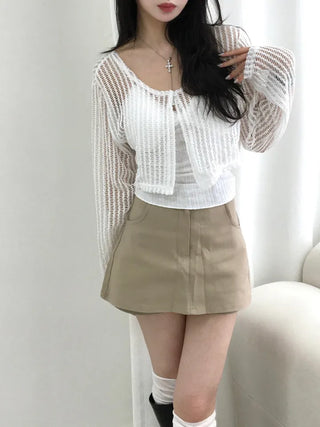 Uni Cotton A-line Short Mini Skirt