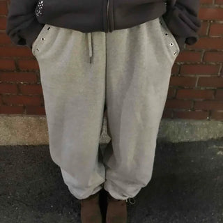 Campus Back Pocket Studded Tapered Pants