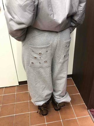 Campus Back Pocket Studded Tapered Pants