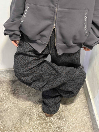 Leopard Waistband Training Pants