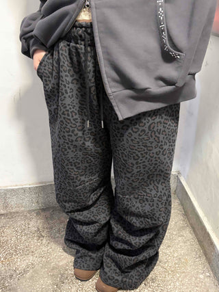 Leopard Waistband Training Pants