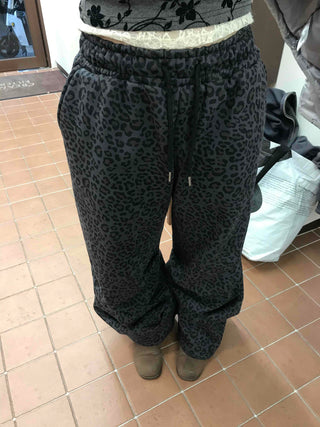Leopard Waistband Training Pants