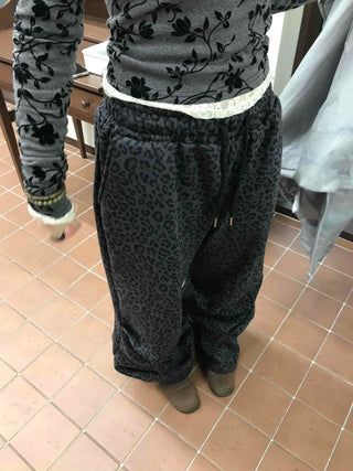 Leopard Waistband Training Pants